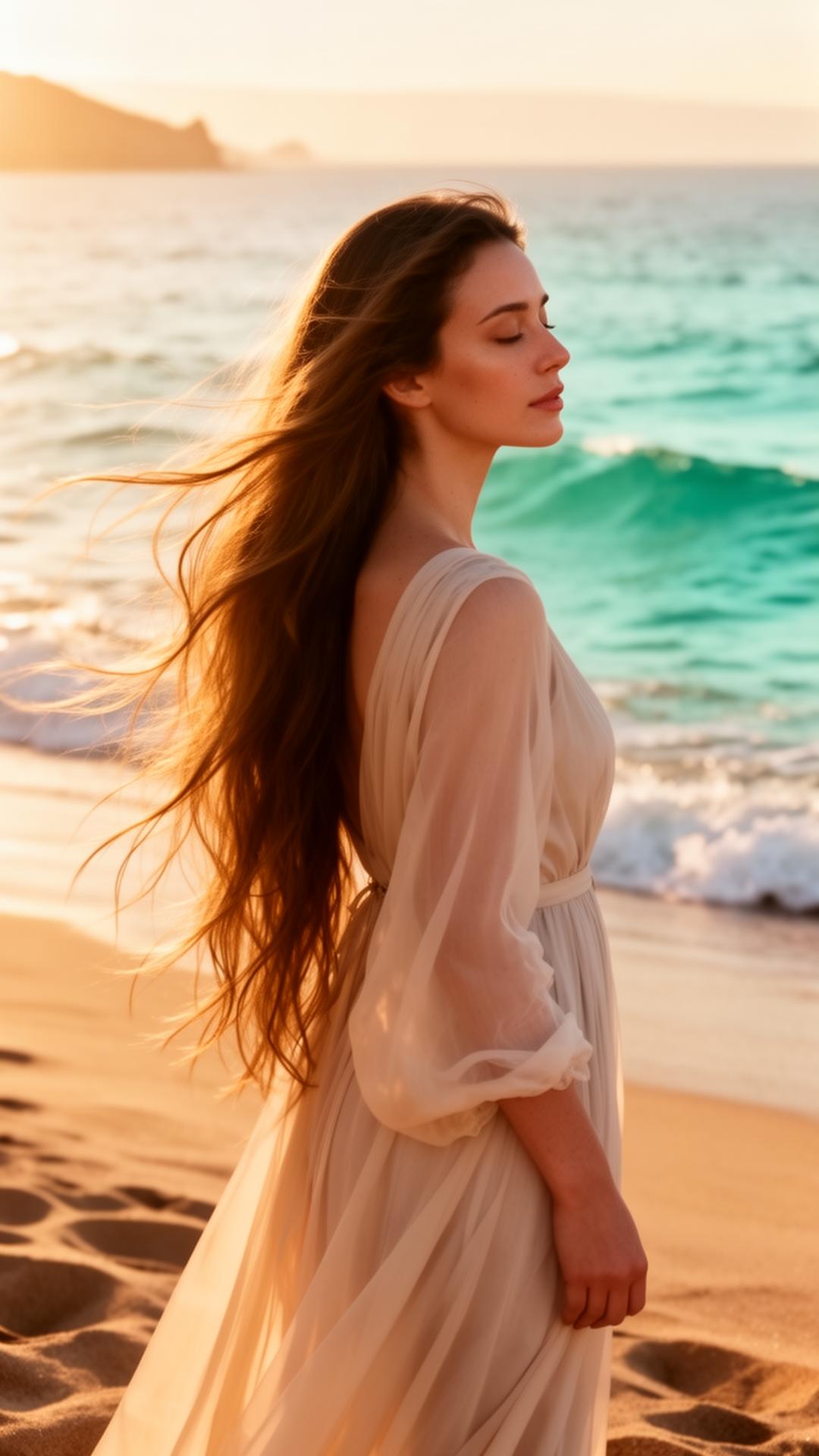 Cherilyn Jones at the ocean